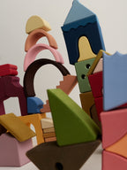 Grote houten bouwset - Moon – open-ended play – Raduga Grëz