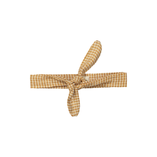 Haarband Britt - Linnen/Katoen - Square Brown/Bruin - Riffle Amsterdam 