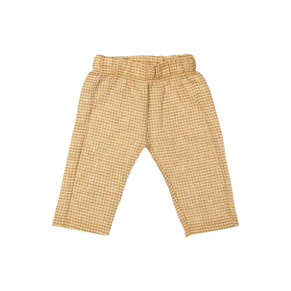 Broekje Pete - Linnen/Katoen - Square Brown/Bruin - Riffle Amsterdam voor