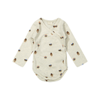 Overslag romper Lasse - Cats with hats - Biologisch katoen - Riffle Amsterdam voorkant