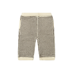 Gebreid broekje Pyke - Two Tone Knit Chocolate Brown - 100% biologisch katoen - Riffle Amsterdam