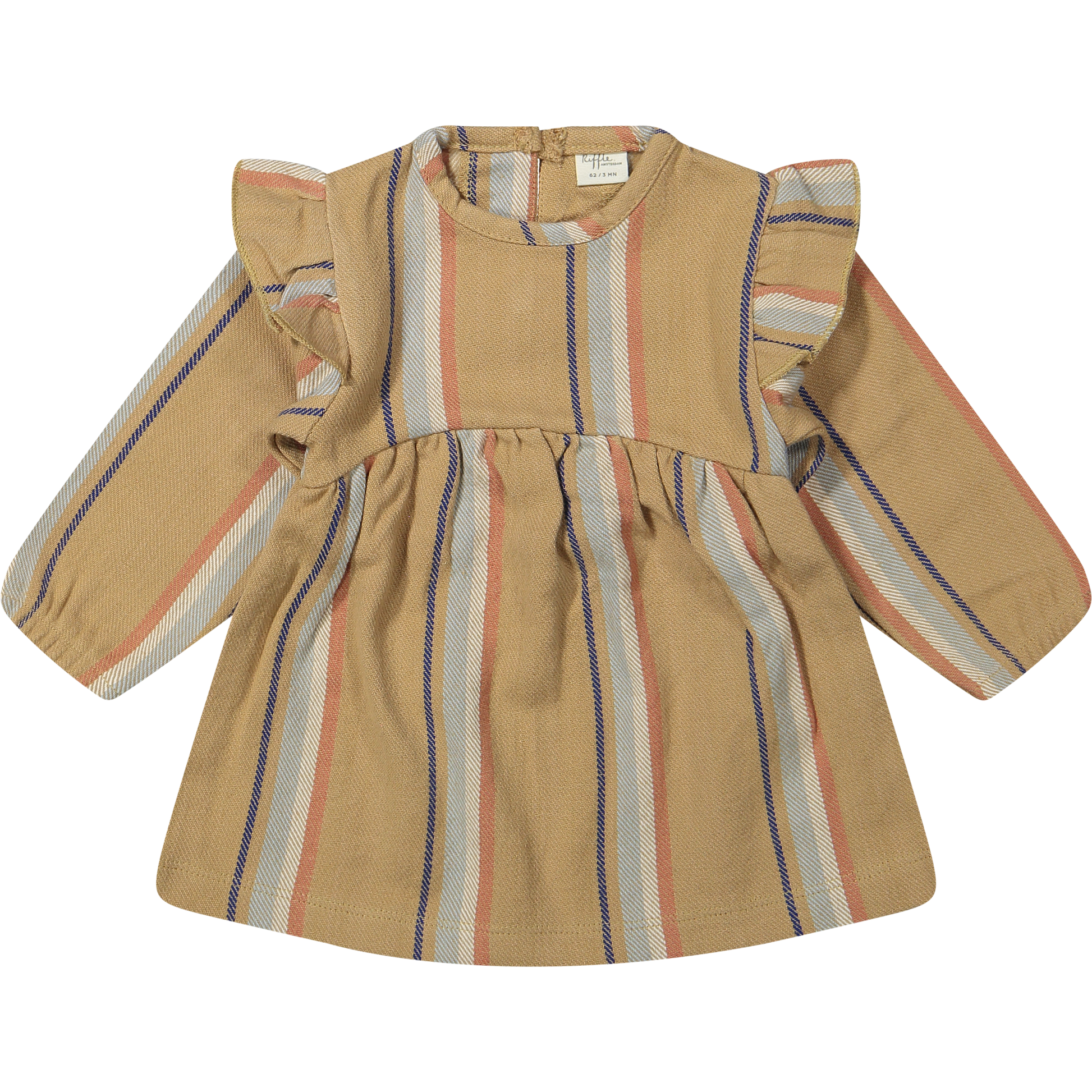 Jurkje Anemone - Woven stripe - Biologisch katoen - Riffle Amsterdam voorkant
