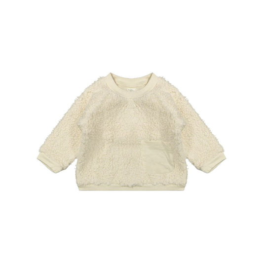 Trui Myra - Biologisch katoen - Tedyy off white - Riffle Amsterdam voor