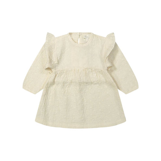 Jurkje Anemone - Biologisch katoen - Wit geborduurd/embroidery - Riffle Amsterdam voor