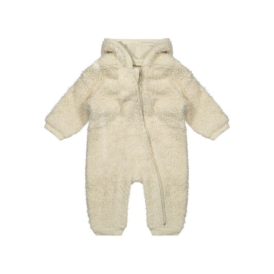 Jumpsuit Senna - Biologisch katoen - Teddy off white/ecru - Riffle Amsterdam voor