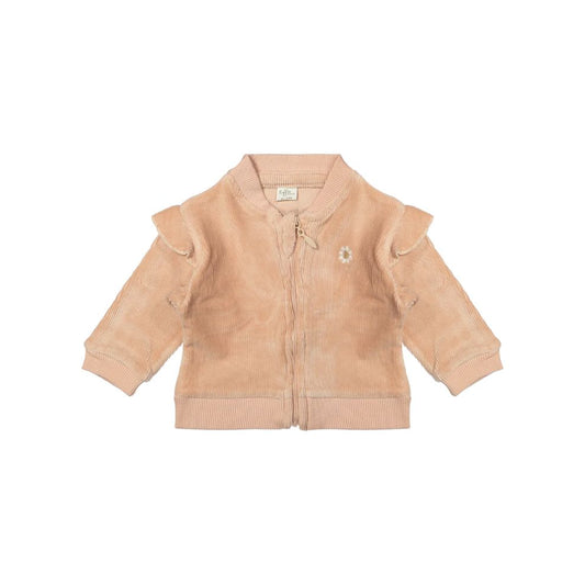 Corduroy vestje Noel - Biologisch katoen - Rib pink/roze - Riffle Amterdam voor