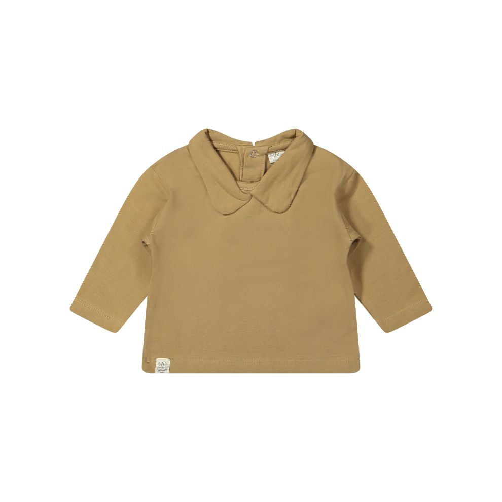 Top lange mouw Mell - Biologisch katoen - Jersey brown/bruin - Riffle Amsterdam voor