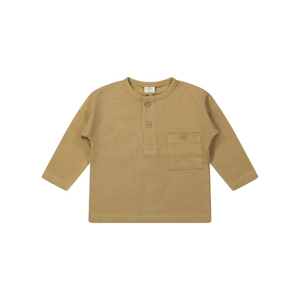 Top lange mouw Moon - Biologisch katoen - Jersey brown/bruin - Riffle Amsterdam