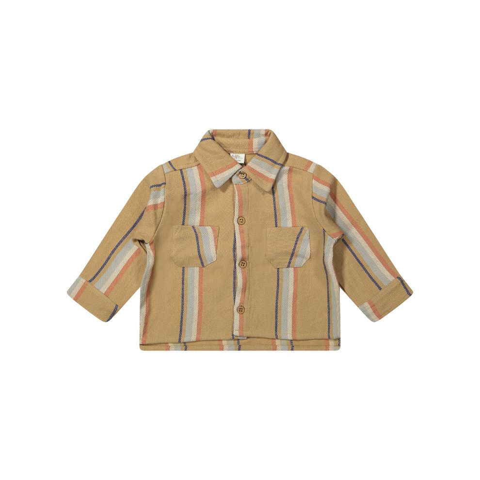 Blouse Calvin - Biologisch katoen - Woven stripe - Riffle Amsterdam