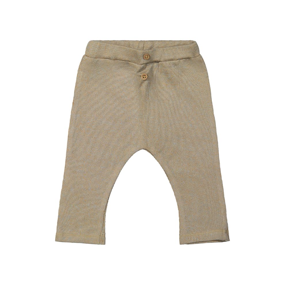Broek Baggy Pax - Biologisch katoen - Knitted combo blue - Riffle Amsterdam voor
