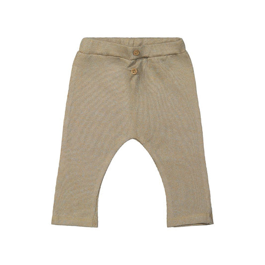 Broek Baggy Pax - Biologisch katoen - Knitted combo blue - Riffle Amsterdam voor