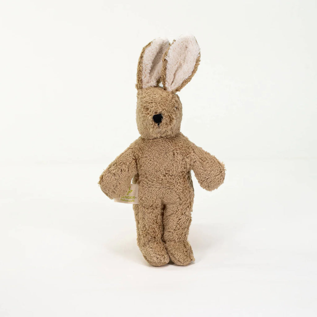 Baby knuffel - Konijn klein - Biologisch katoen/Wol - Beige - Senger Naturwelt