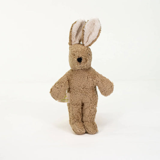 Baby knuffel - Konijn klein - Biologisch katoen/Wol - Beige - Senger Naturwelt