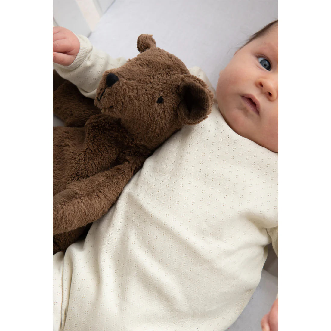 Floppy animal knuffel Large - Beer - Biologisch katoen/wol - Bruin - Senger Naturwelt