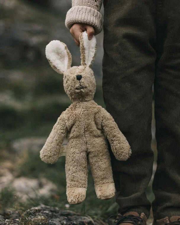 Floppy animal knuffel Small - Konijn - Biologisch katoen/wol - Beige - Senger Naturwelt
