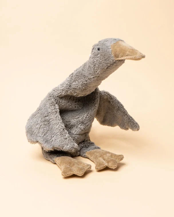 Warmte knuffel - Gans klein - Biologisch katoen - Grijs - Senger Naturwelt product