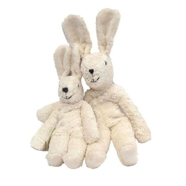 Floppy animal knuffel Small - Konijn - Biologisch katoen/wol - White - Senger Naturwelt