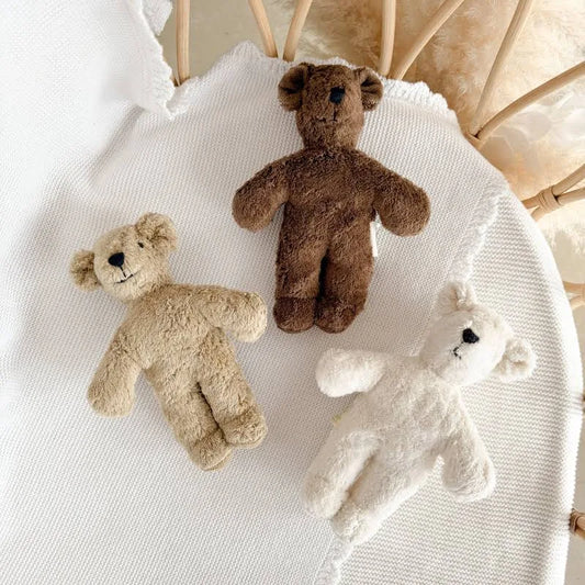 Baby knuffel - Beer klein - Biologisch katoen/Wol - White/Wit - Senger Naturwelt