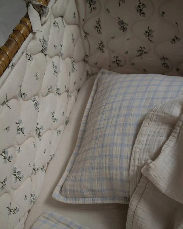 Bed bumper - Satin Quilted Crib Bumper - Biologisch katoen - Bluebell - Garbo & Friends - Garbo&Friends - productfoto - afbeelding 3
