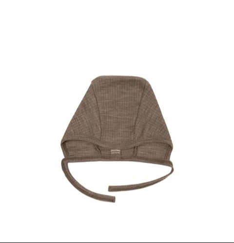 Bonnet mutsje - Merino wol - Nature drop needle/bruin - Smallstuff
