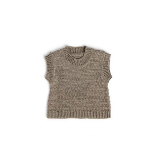 Gebreide spencer - Merino wol - Beige - Smallstuff