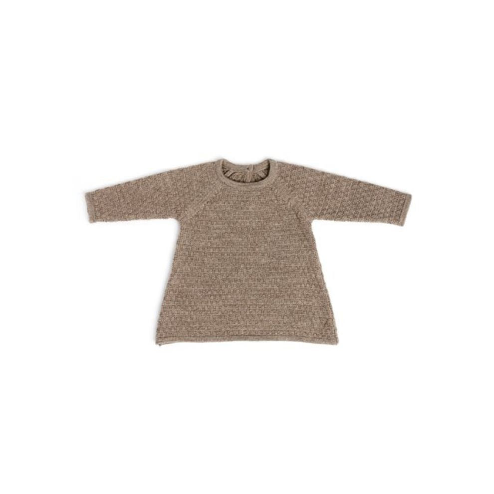 Gebreid jurkje - Merino wol - Nature/bruin - Smallstuff voor