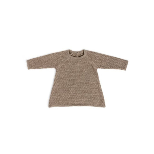 Gebreid jurkje - Merino wol - Nature/bruin - Smallstuff voor