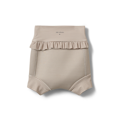 Zwembroekje Beth - Warm stone stripe/Beige - Polyester - Sofie Schnoor achter