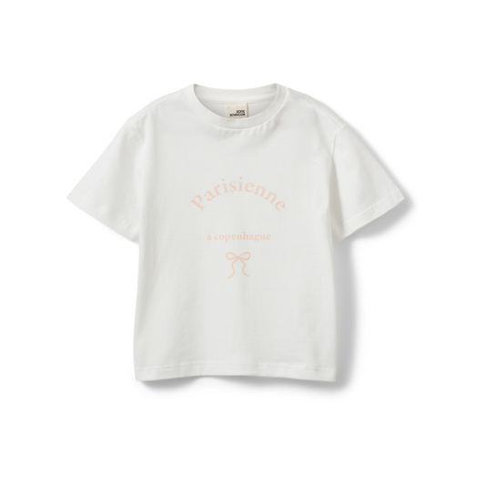T-shirt met opdruk - Katoen - Off White/Wit - Sofie Schnoor voor