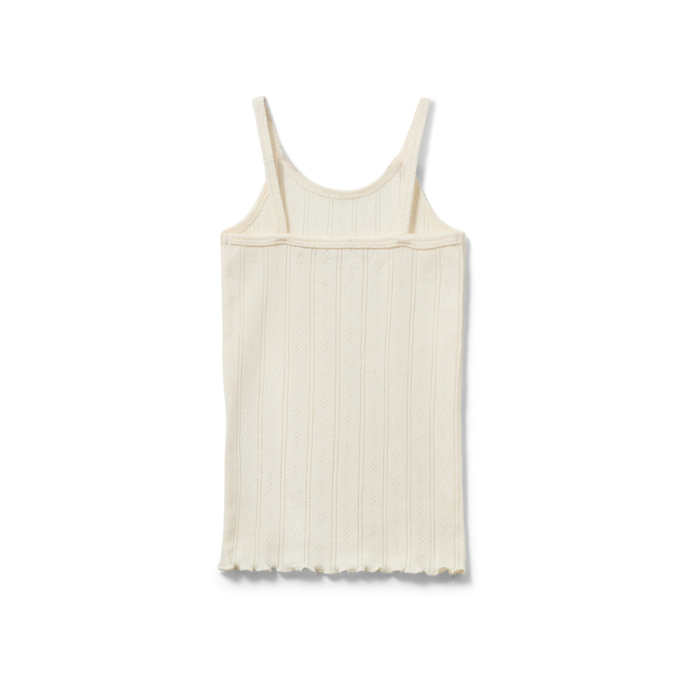 Hemd pointelle - Katoen - Off White/Wit - Sofie Schnoor achter