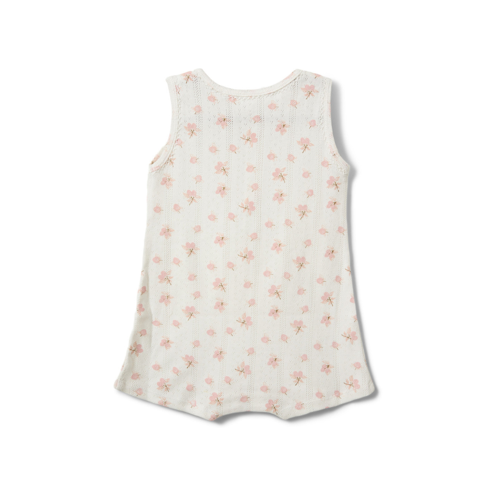 Jumpsuit Tine - Katoen - Bloemtjes/roze - Sofie Schnoor achter