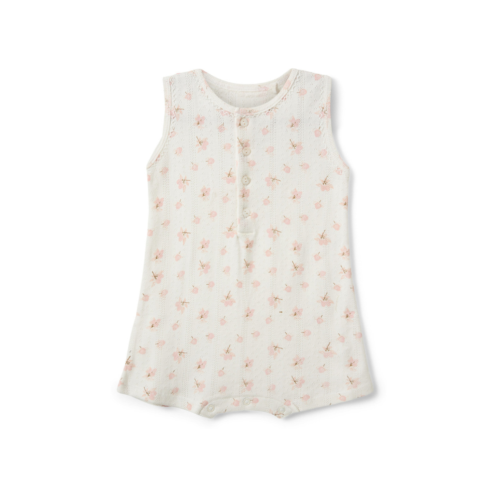 Jumpsuit Tine - Katoen - Bloemtjes/roze - Sofie Schnoor voor