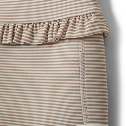 Zwembroekje Beth - Warm stone stripe/Beige - Polyester - Sofie Schnoor close up