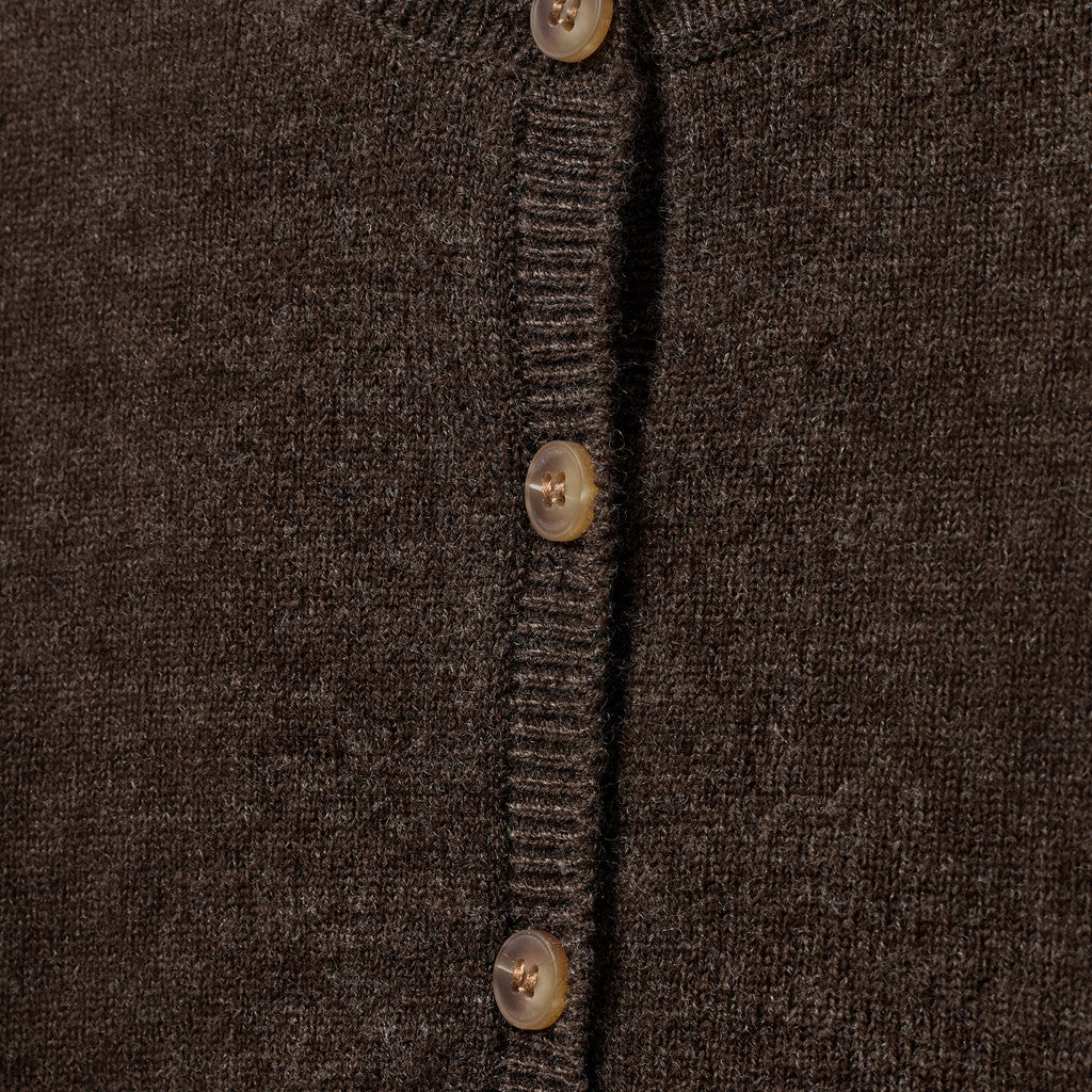 Vest Cisse - Wol - Brown fudge/bruin - Sofie Schnoor close