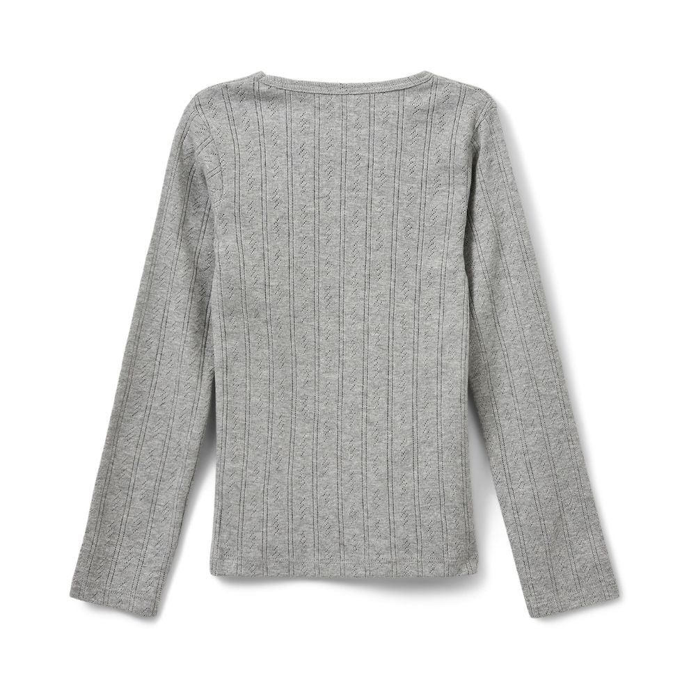 Top lange mouw Petricia - Biologisch katoen - Grijs - Sofie schnoor achterkant