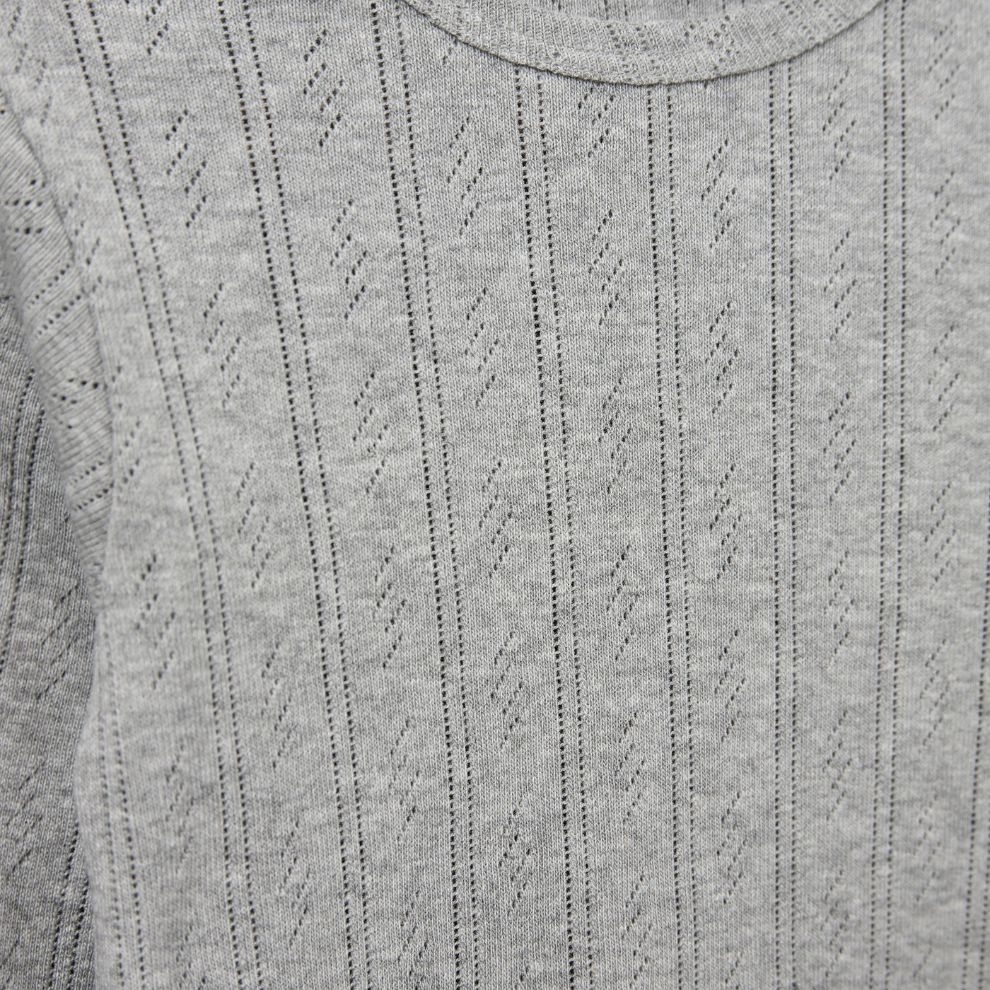 Top lange mouw Petricia - Biologisch katoen - Grijs - Sofie schnoor close up