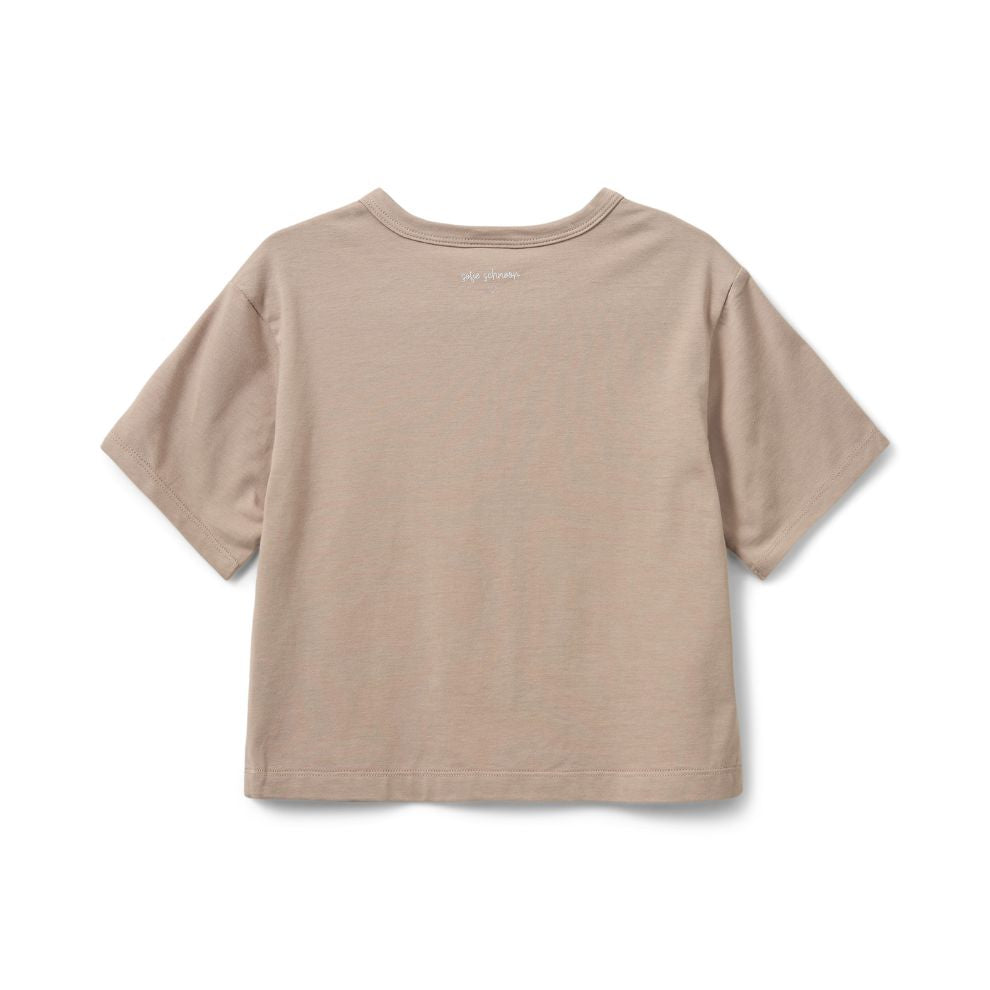 Top korte mouw Asita - Modal katoen - Oud roze - Sofie Schnoor achterkant