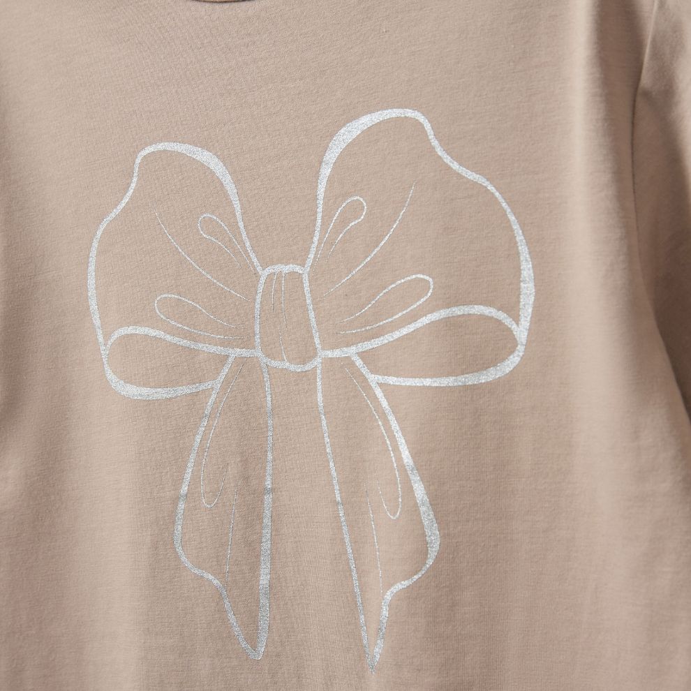 Top korte mouw Asita - Modal katoen - Oud roze - Sofie Schnoor close up