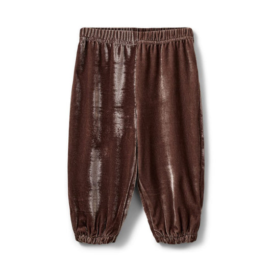 Suede broek Carlina - Polyester - Soft brown/bruin - Sofie Schnoor voorkant