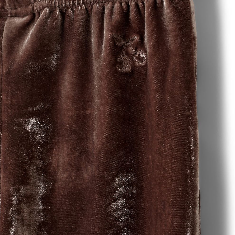 Suede broek Carlina - Polyester - Soft brown/bruin - Sofie Schnoor close up