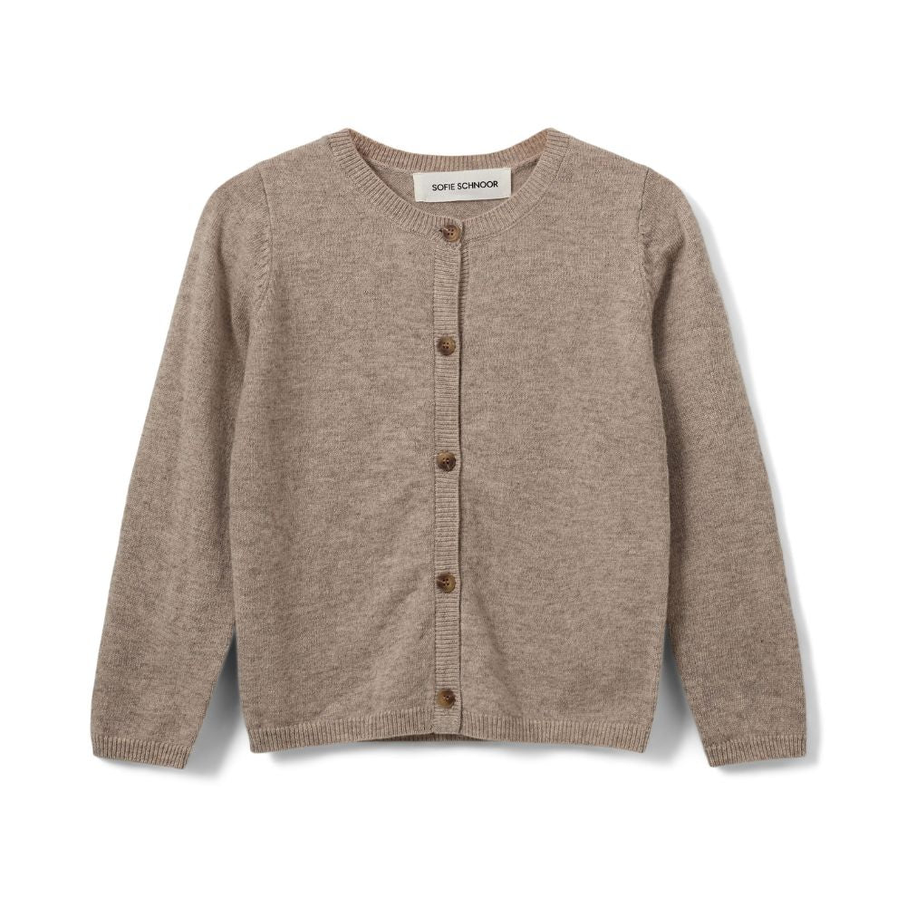 Vest Cisse - Wol - Brown melange/bruin - Sofie Schnoor voorkant