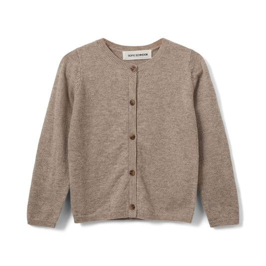 Vest Cisse - Wol - Brown melange/bruin - Sofie Schnoor voorkant