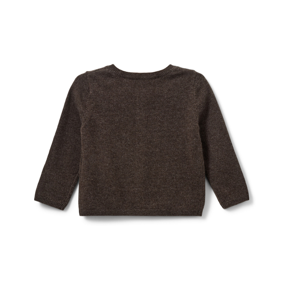 Vest Cisse - Wol - Brown fudge/bruin - Sofie Schnoor achter