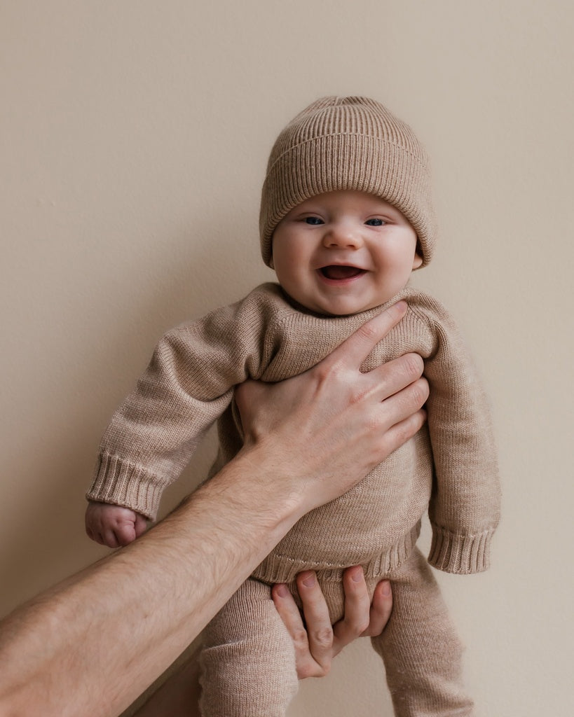 Pullover Georgette - Baby-Pullover - Merinowolle - HVID