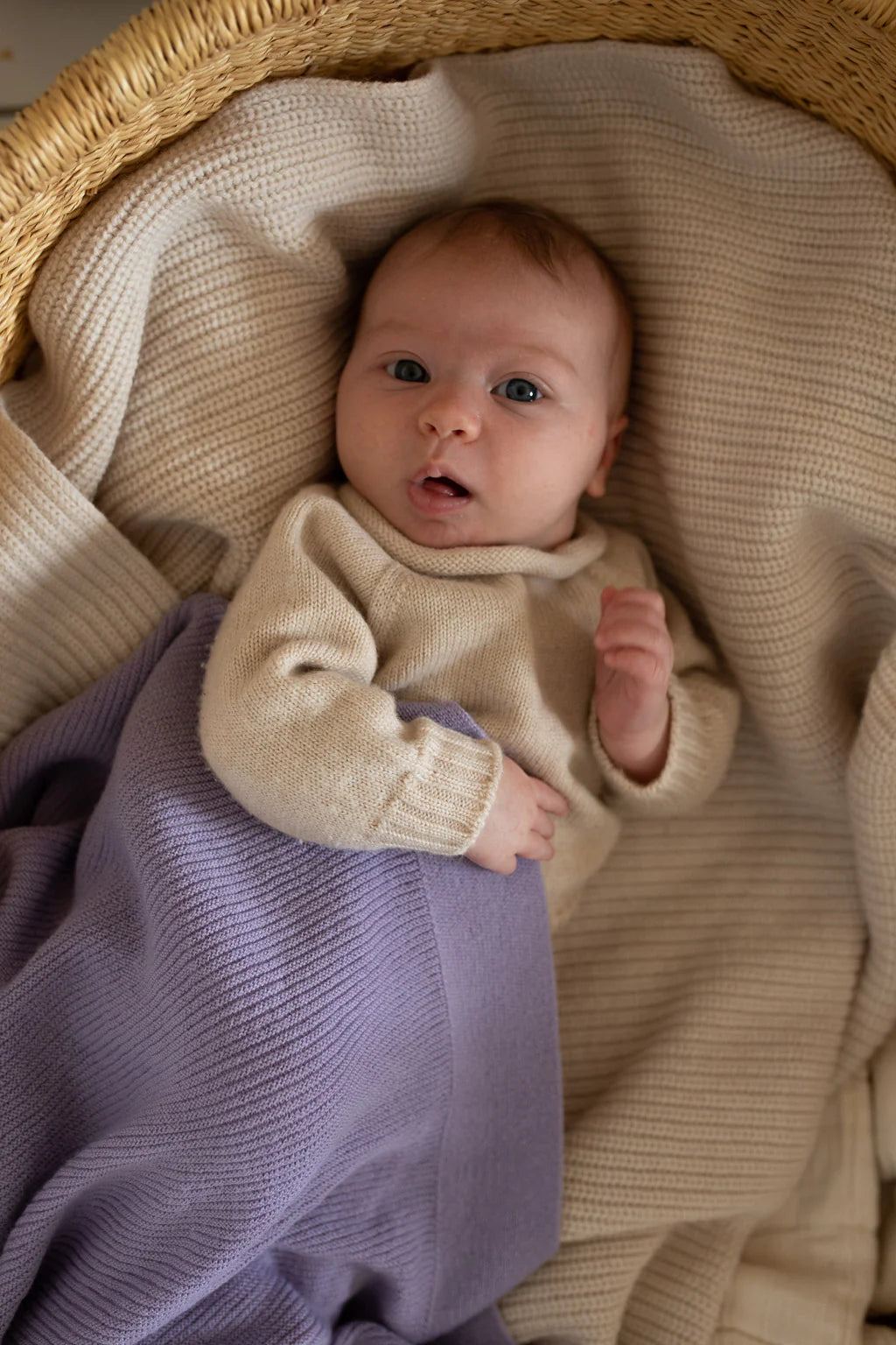 Pullover Georgette - Baby-Pullover - Merinowolle - HVID