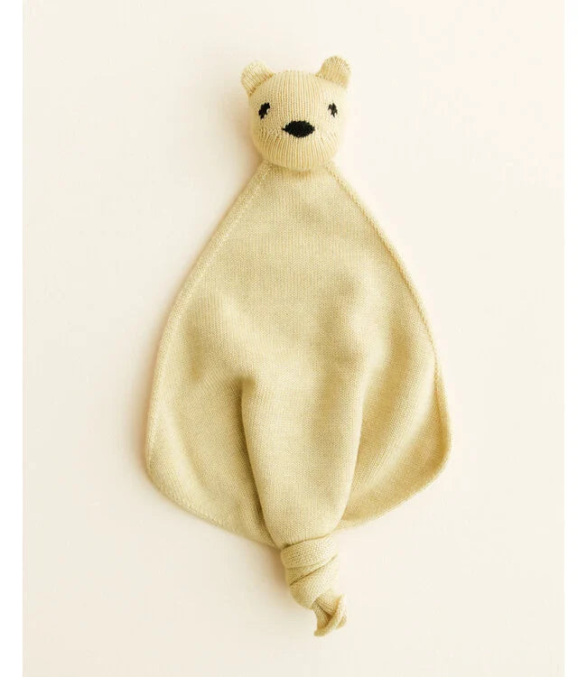 Knuffeldoekje Teddy Tokki - Merinowol - HVID - productfoto - afbeelding 2