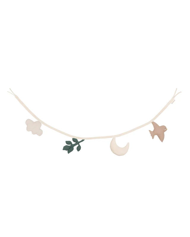 Textiel slinger - Textile Garland - Biologisch katoen - Moonboon - productfoto - afbeelding 2