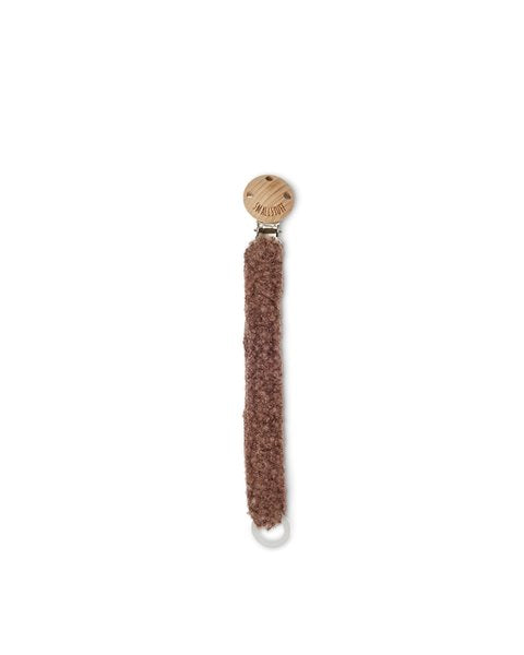 Schnullerkette Bouclé - Merinowolle - Rose Brown - SmallStuff