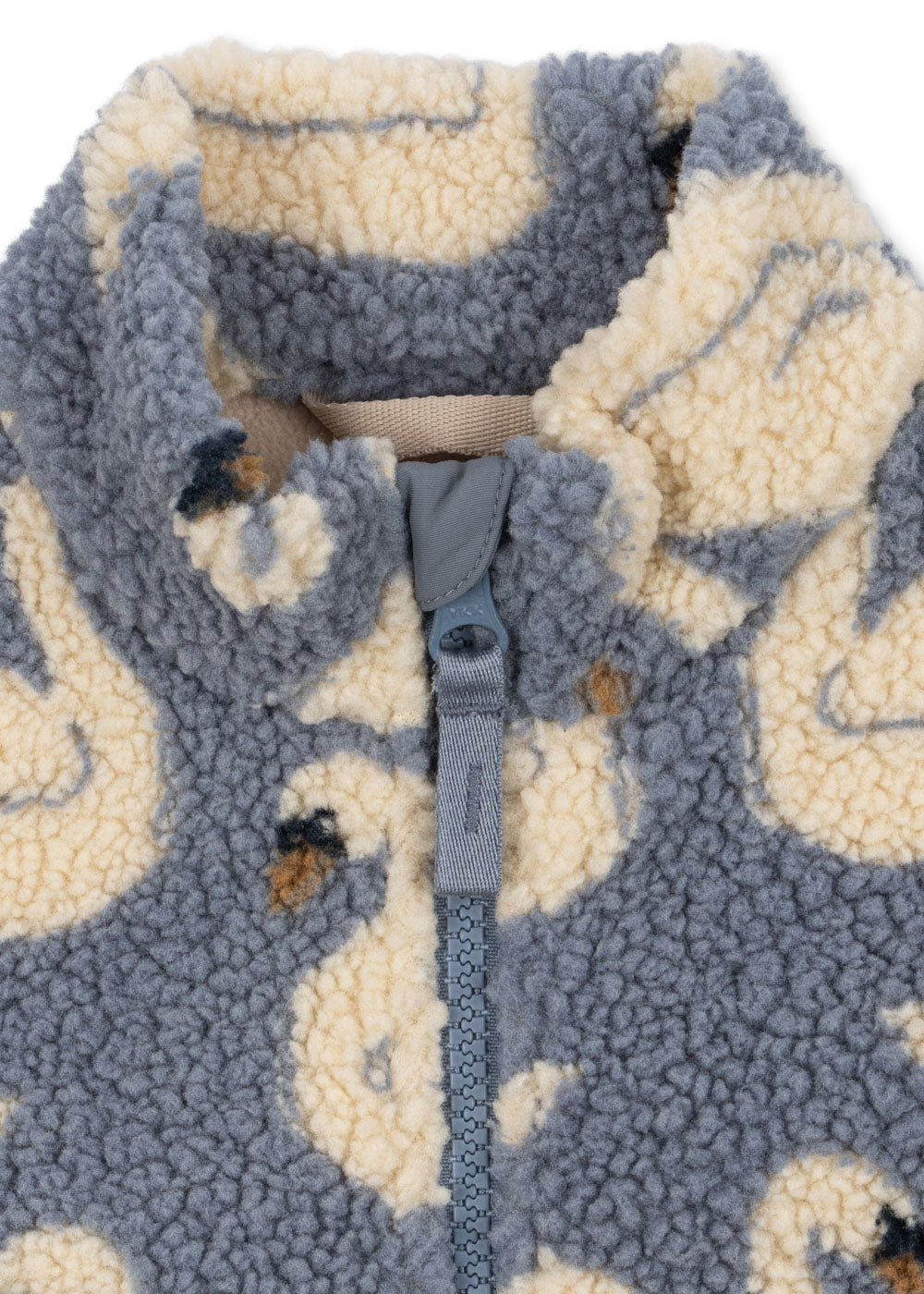 Teddy fleece jas Jody - Swan - Gerecycled polyester - Konges Sløjd - productfoto - afbeelding 5