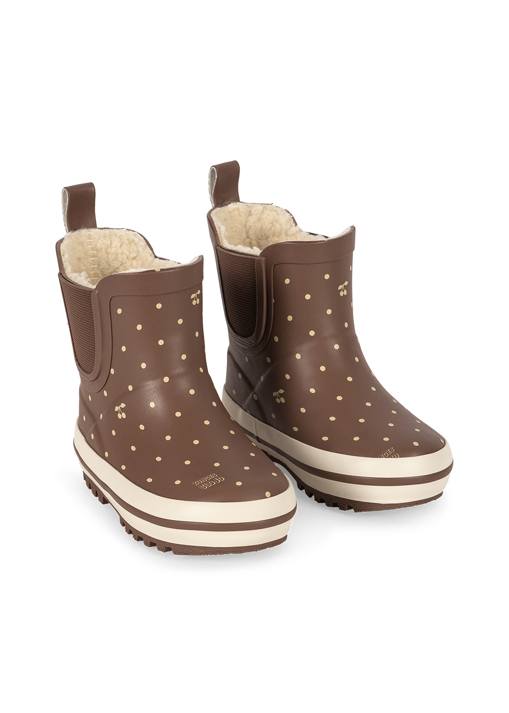 Regenlaarzen Roi - Cherry Dot Marrone - Rubber - Konges Sløjd - productfoto - afbeelding 2